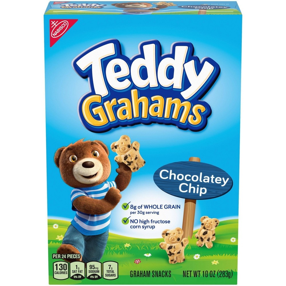 slide 2 of 2, Teddy Grahams Chocolatey Chip Graham Snacks, 10 oz