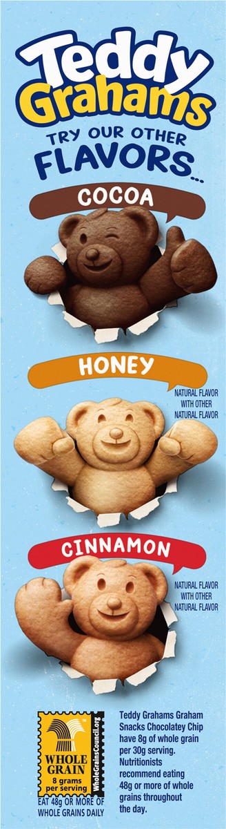 slide 6 of 14, TEDDY GRAHAMS Chocolatey Chip Graham Snacks, Kids Snacks, 10 oz, 10 oz