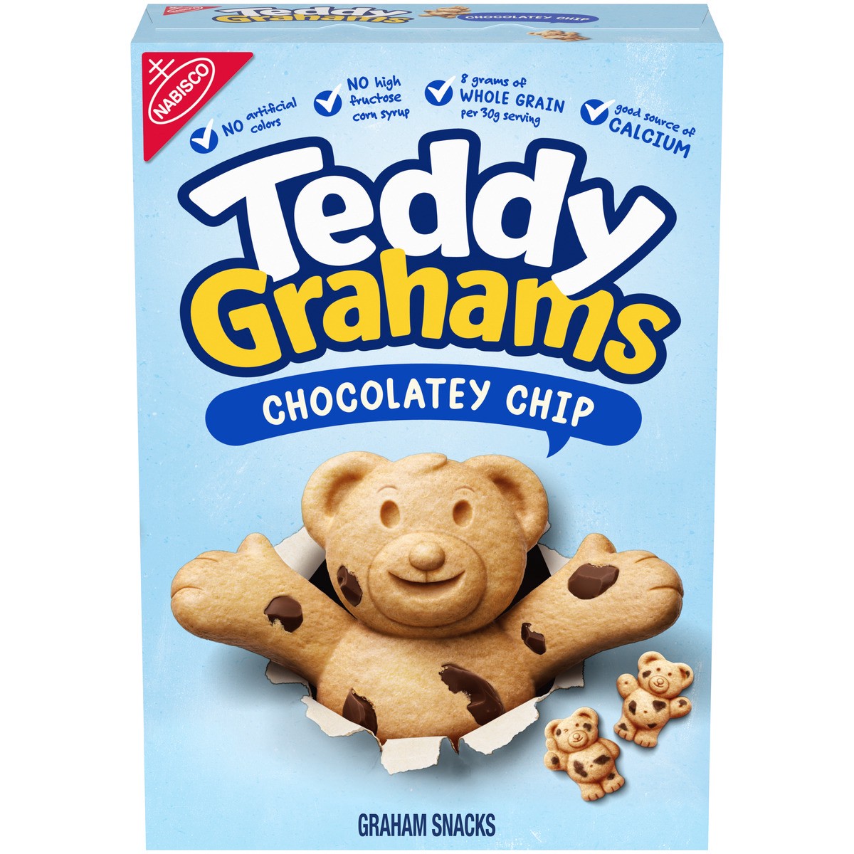 slide 4 of 14, TEDDY GRAHAMS Chocolatey Chip Graham Snacks, Kids Snacks, 10 oz, 10 oz