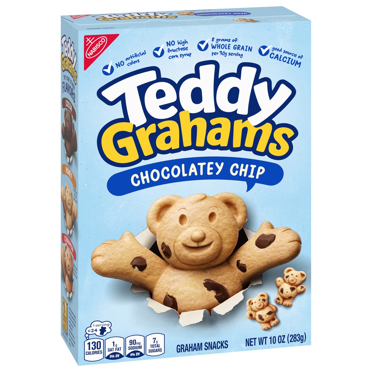 slide 2 of 14, TEDDY GRAHAMS Chocolatey Chip Graham Snacks, Kids Snacks, 10 oz, 10 oz