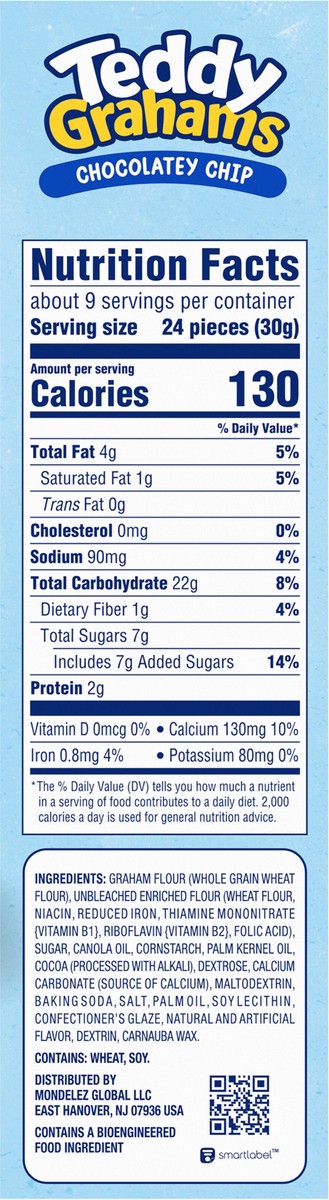 slide 3 of 14, TEDDY GRAHAMS Chocolatey Chip Graham Snacks, Kids Snacks, 10 oz, 10 oz