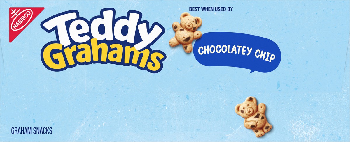 slide 12 of 14, TEDDY GRAHAMS Chocolatey Chip Graham Snacks, Kids Snacks, 10 oz, 10 oz