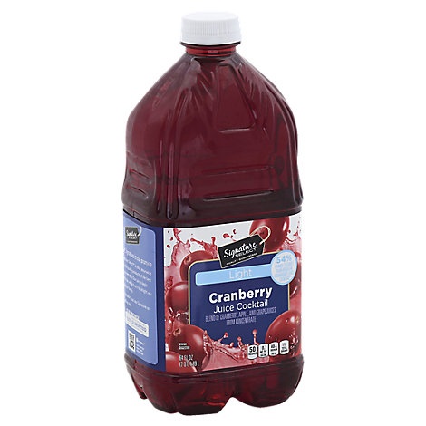 slide 1 of 1, Signature Select Juice Cocktail Light Cranberry - 64 fl oz, 64 fl oz