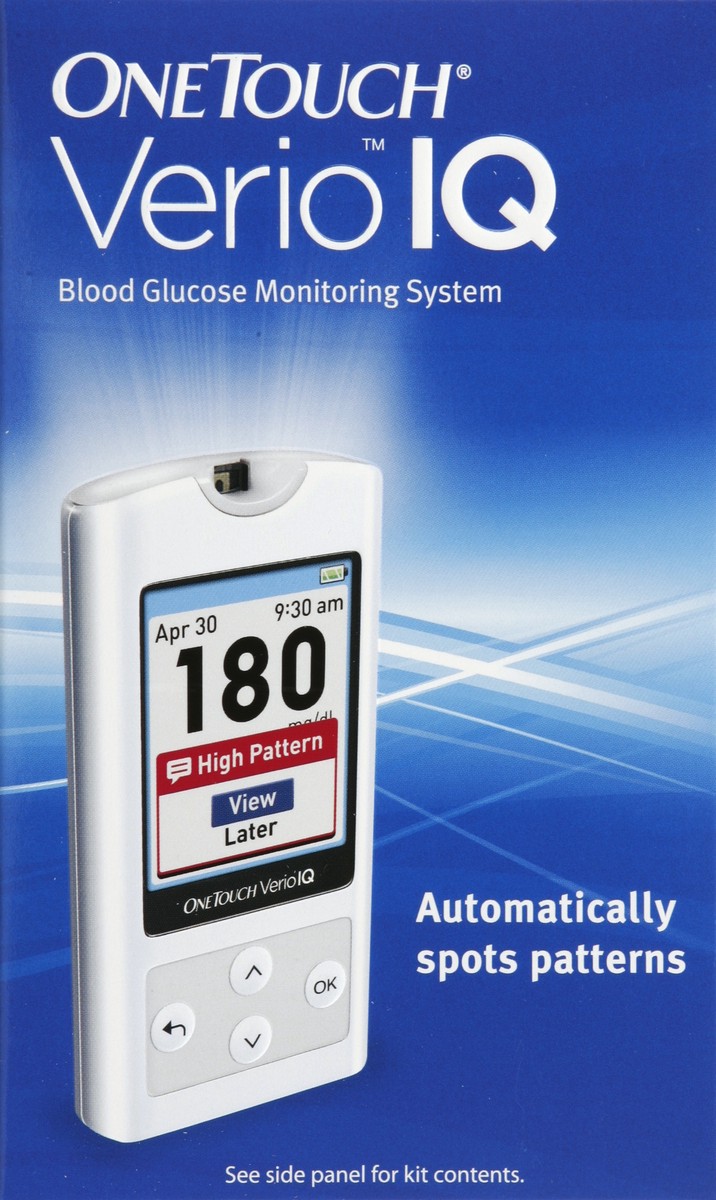 slide 5 of 6, OneTouch Verio IQ Blood Glucose Monitoring System, 1 ct