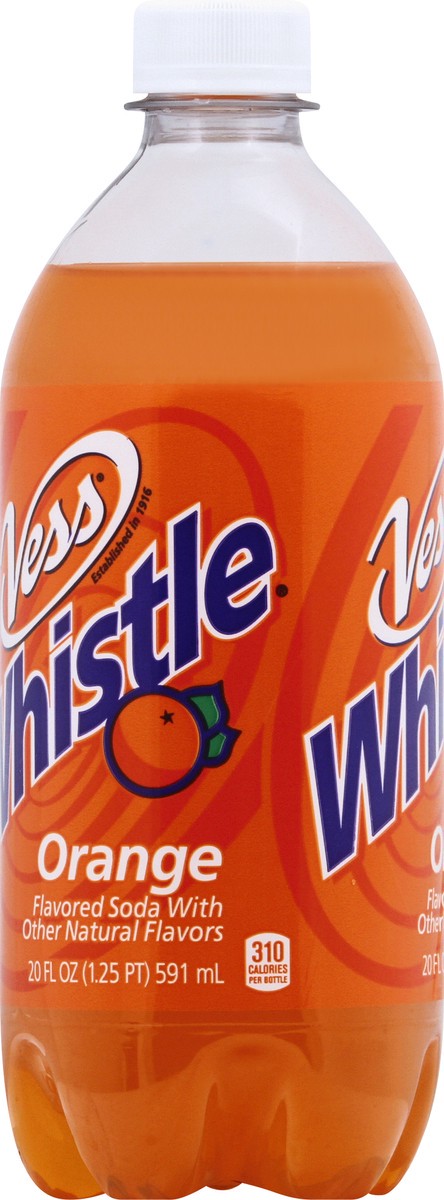 slide 9 of 11, Vess Whistle Orange Soda - 20 fl oz, 20 fl oz