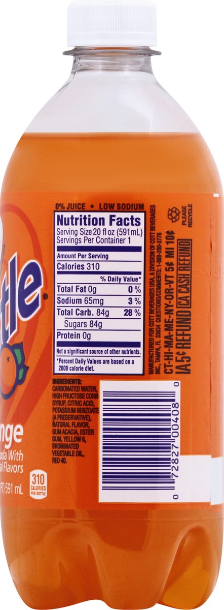 slide 5 of 11, Vess Whistle Orange Soda - 20 fl oz, 20 fl oz