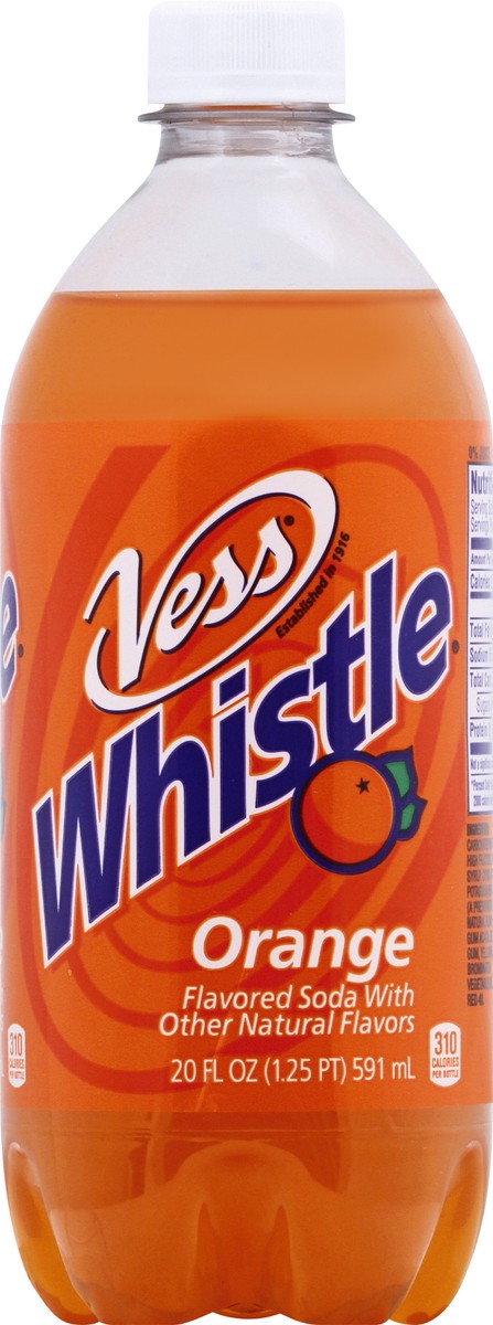 slide 7 of 11, Vess Whistle Orange Soda - 20 fl oz, 20 fl oz