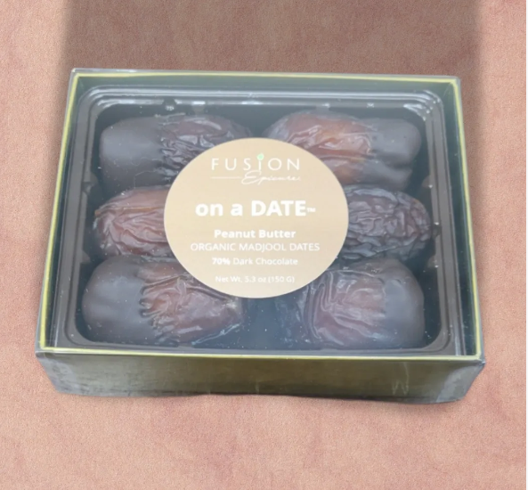 slide 1 of 1, Fusion Gourmet Foods On A Date! Pb & Dark Chocolate 5.29 Oz, 5.29 oz