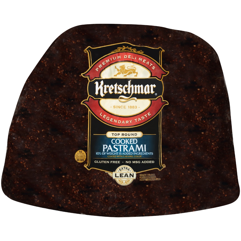 slide 1 of 1, Kretschmar Beef Pastrami, per lb