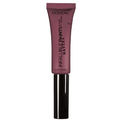 slide 1 of 2, L'Oréal Infallible Lip Paints Matte, Velvet Pout, 0.27 oz