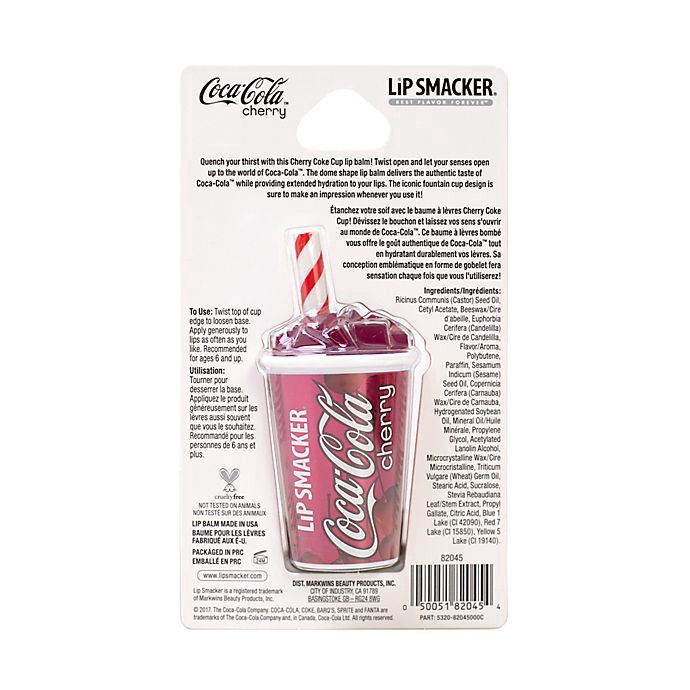slide 3 of 5, Lip Smacker Lip Balm Cup Cherry Coke - Each, 0.26 oz