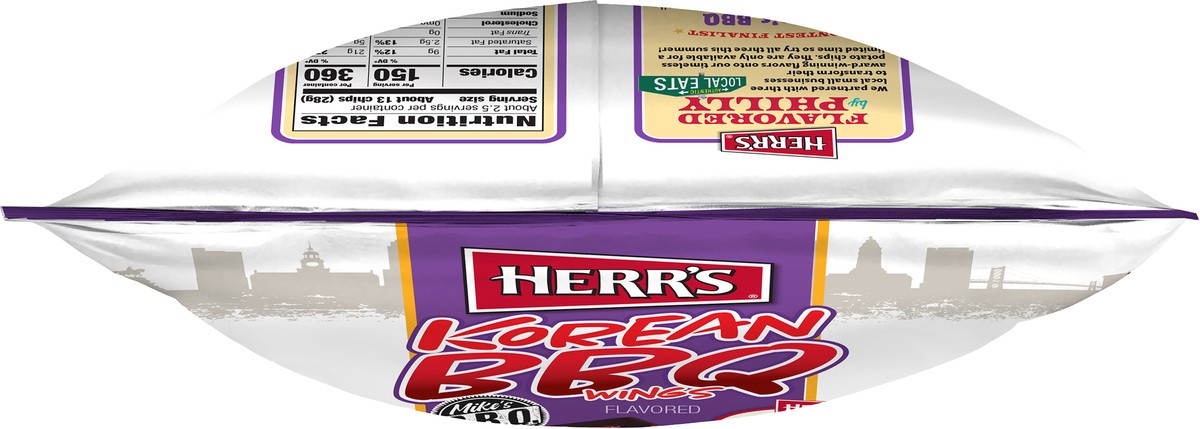 slide 6 of 12, Herr's Korean BBQ Wings Flavored Potato Chips 2.37 oz, 2.37 oz