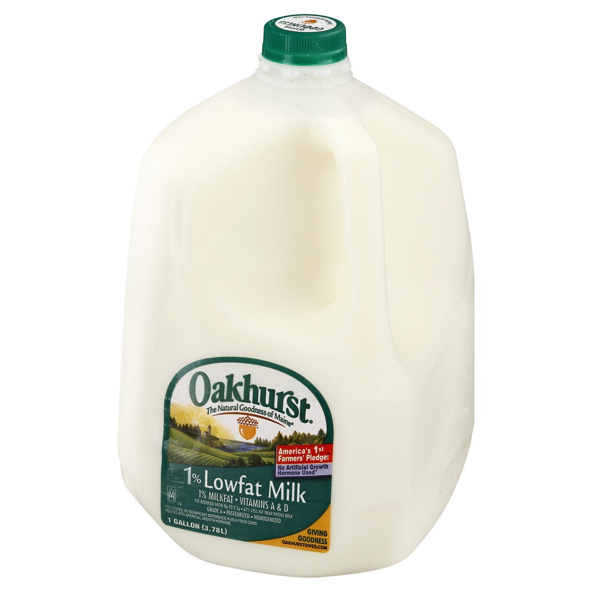 slide 8 of 13, Oakhurst 1% Lowfat Milk 1 gl, 1 gal