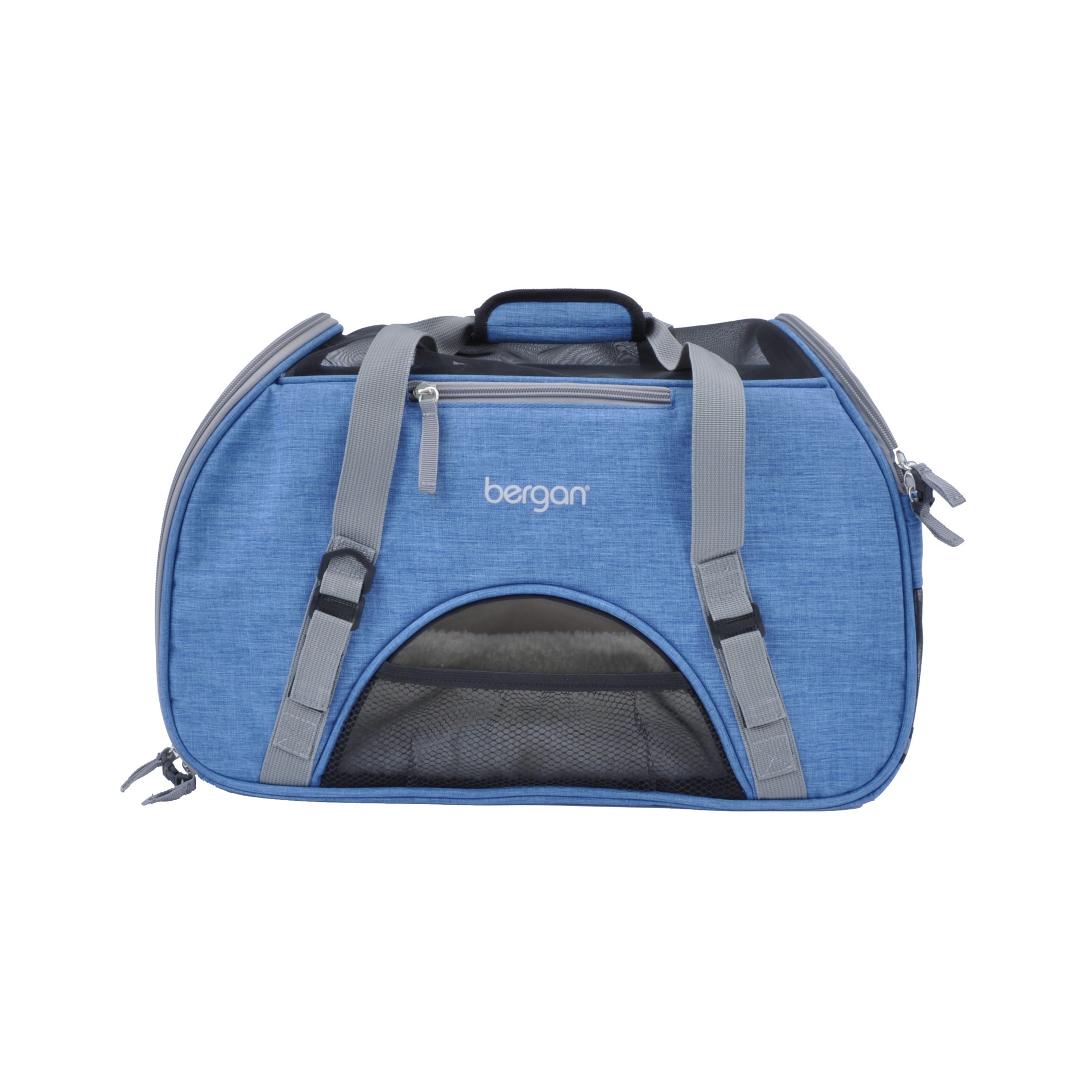 slide 1 of 1, Bergan Comfort Carrier™, Heather Bermuda, Large - 19" L x 10" W x 13" H, 19 in