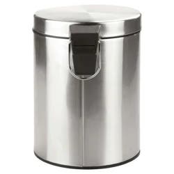 Real Home 5l Round Step Trash Can Brushed