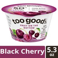 slide 29 of 29, Too Good & Co. Black Cherry Yogurt-Cultured Low Fat Milk Product, Fruit On The Bottom, 5.3 OZ Cup, 5.3 oz