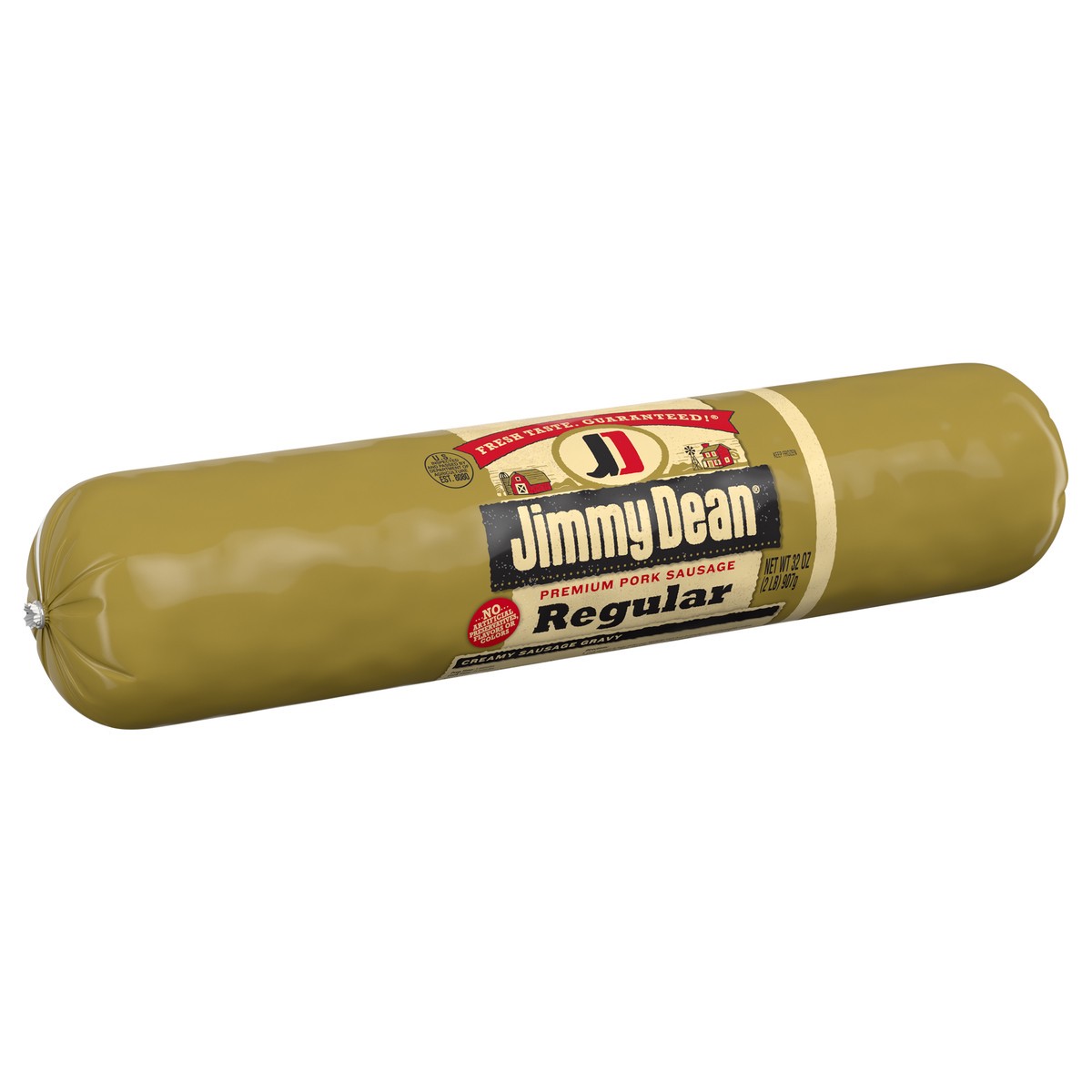 slide 5 of 8, Jimmy Dean Premium Pork Regular Breakfast Sausage Roll, 32 oz, 907.18 g