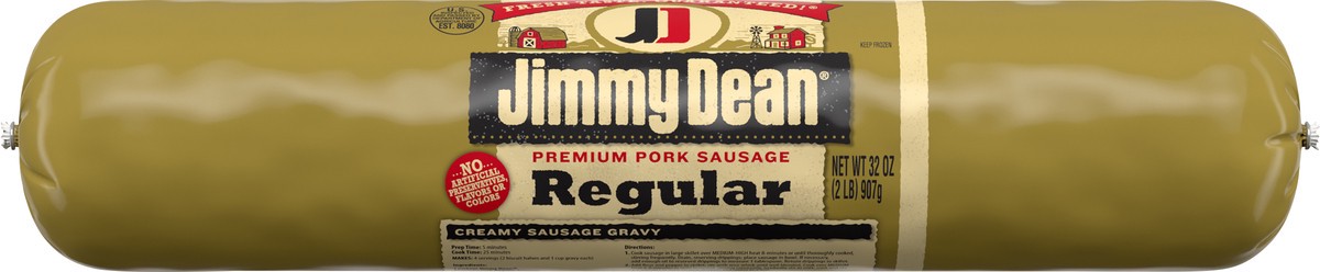 slide 8 of 8, Jimmy Dean Premium Pork Regular Breakfast Sausage Roll, 32 oz, 907.18 g