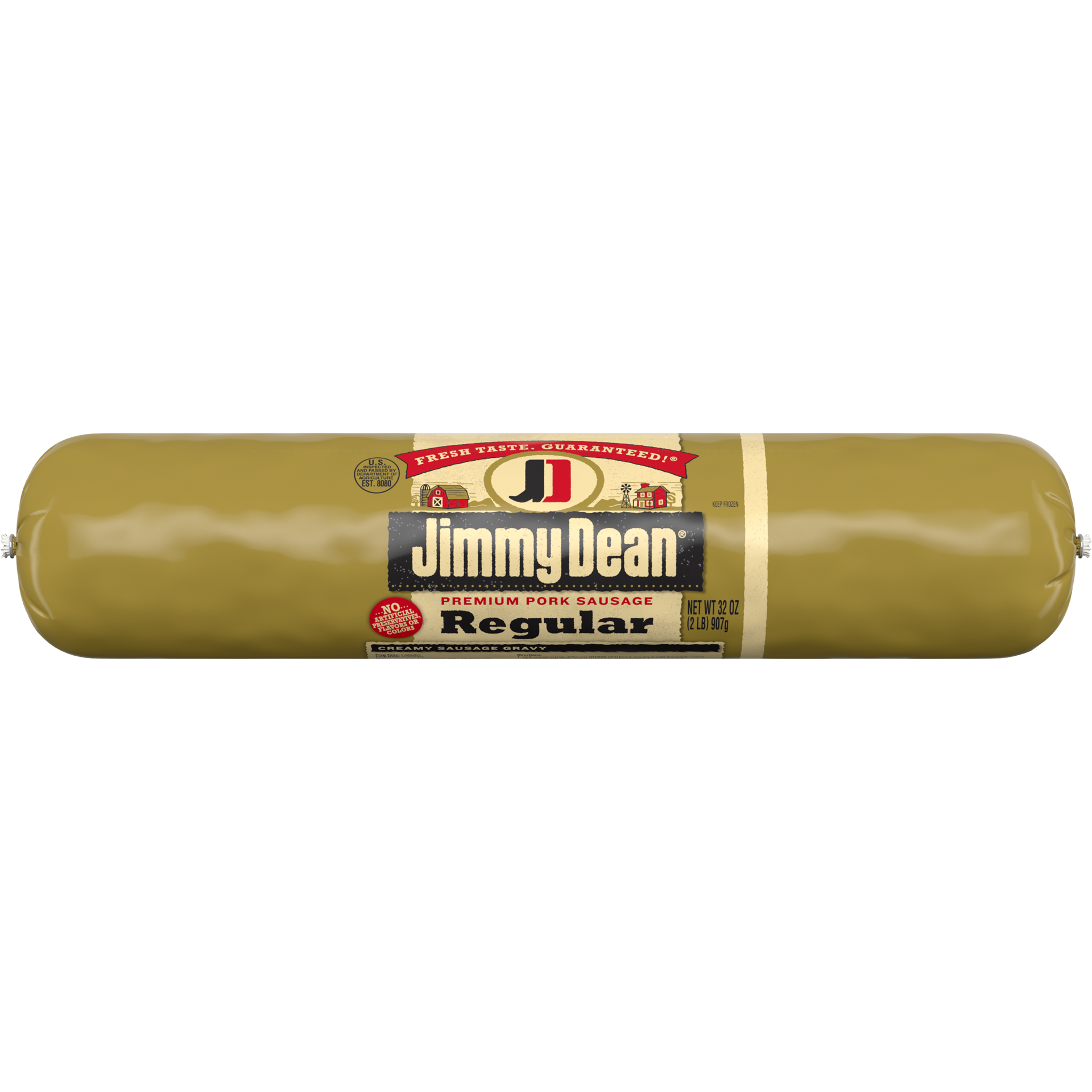 slide 1 of 8, Jimmy Dean Premium Pork Regular Breakfast Sausage Roll, 32 oz, 907.18 g