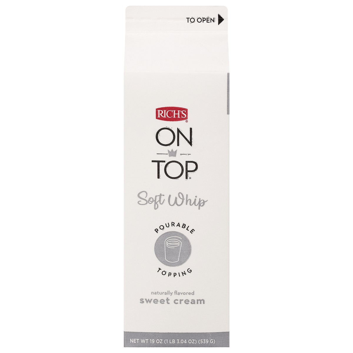 slide 1 of 14, Rich's On Top Sweet Cream Soft Whip - 19 oz, 19 oz