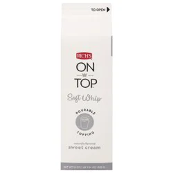 Rich's On Top Sweet Cream Soft Whip - 19 oz