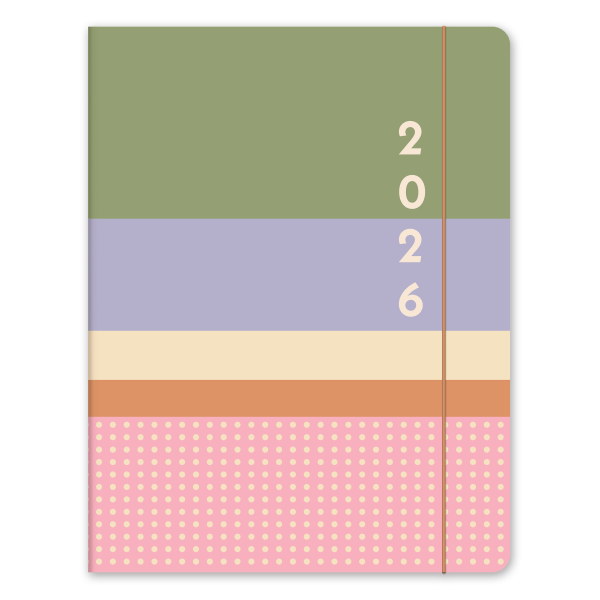 slide 5 of 9, Orange Circle Studio 2026 Orange Circle Studio Just Right Monthly Planner, 9-3/4"" x 7-1/2"", Color Block, January To December, 26358, 1 ct