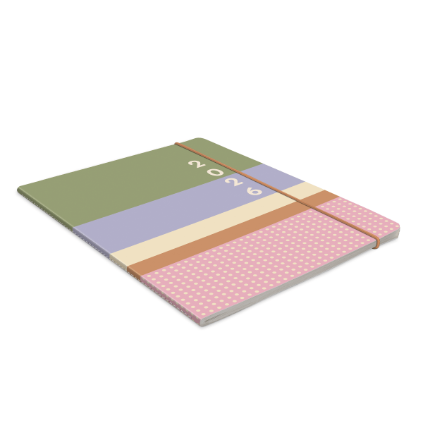 slide 9 of 9, Orange Circle Studio 2026 Orange Circle Studio Just Right Monthly Planner, 9-3/4"" x 7-1/2"", Color Block, January To December, 26358, 1 ct