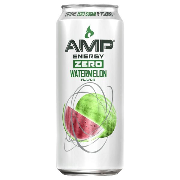 slide 1 of 2, AMP Zero Watermelon Energy Drink, 16 fl oz