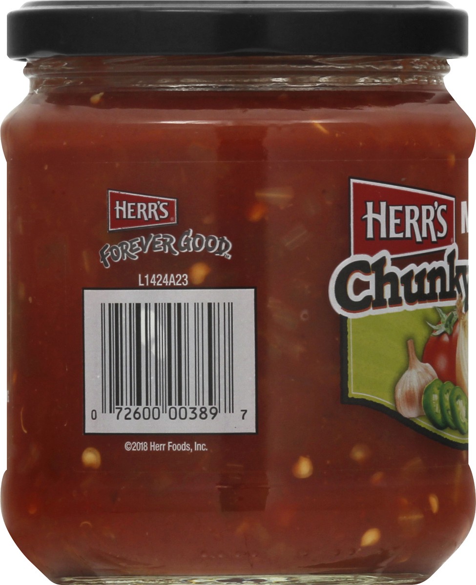 slide 9 of 9, Herr's Medium Chunky Salsa 16 oz, 16 oz