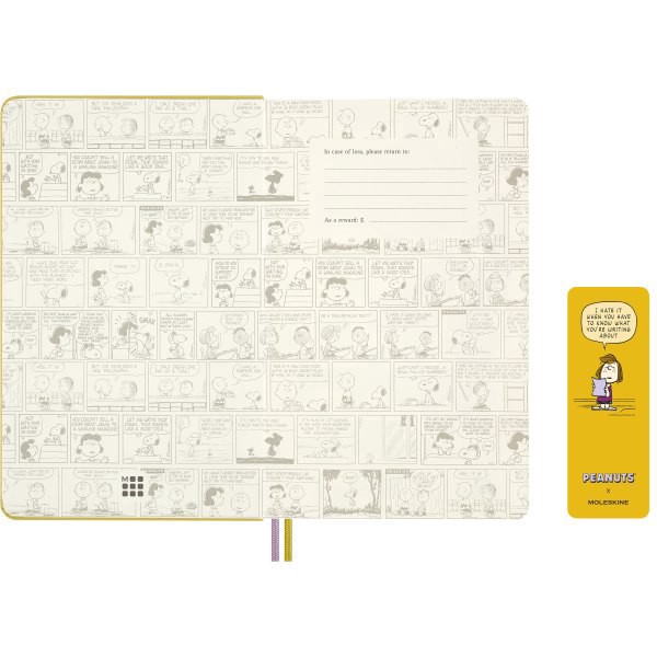 slide 2 of 7, Moleskine Peanuts Limited Edition Large Notebook, 5"" x 8"", 4 Subject, Ruled, 172 Sheets, Patty, 1 ct