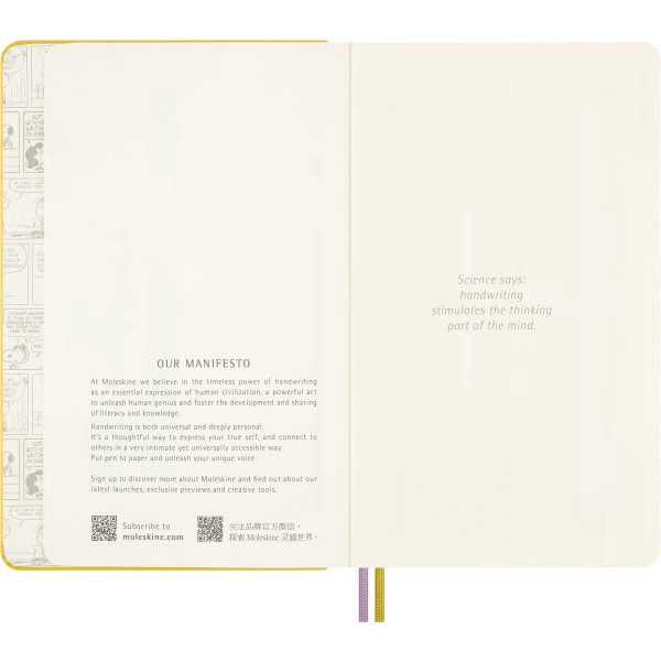 slide 3 of 7, Moleskine Peanuts Limited Edition Large Notebook, 5"" x 8"", 4 Subject, Ruled, 172 Sheets, Patty, 1 ct