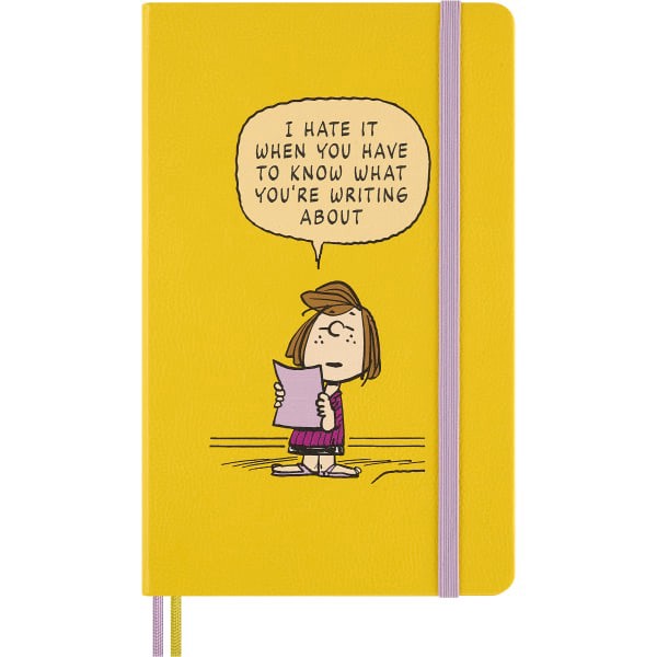 slide 1 of 7, Moleskine Peanuts Limited Edition Large Notebook, 5"" x 8"", 4 Subject, Ruled, 172 Sheets, Patty, 1 ct