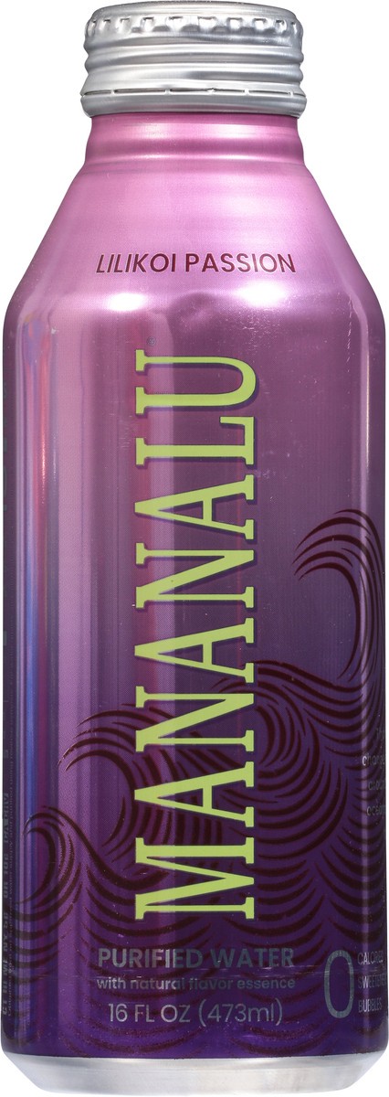 slide 7 of 9, Mananalu Lilikoi Passion Flavored Water - 16 fl oz, 16 fl oz