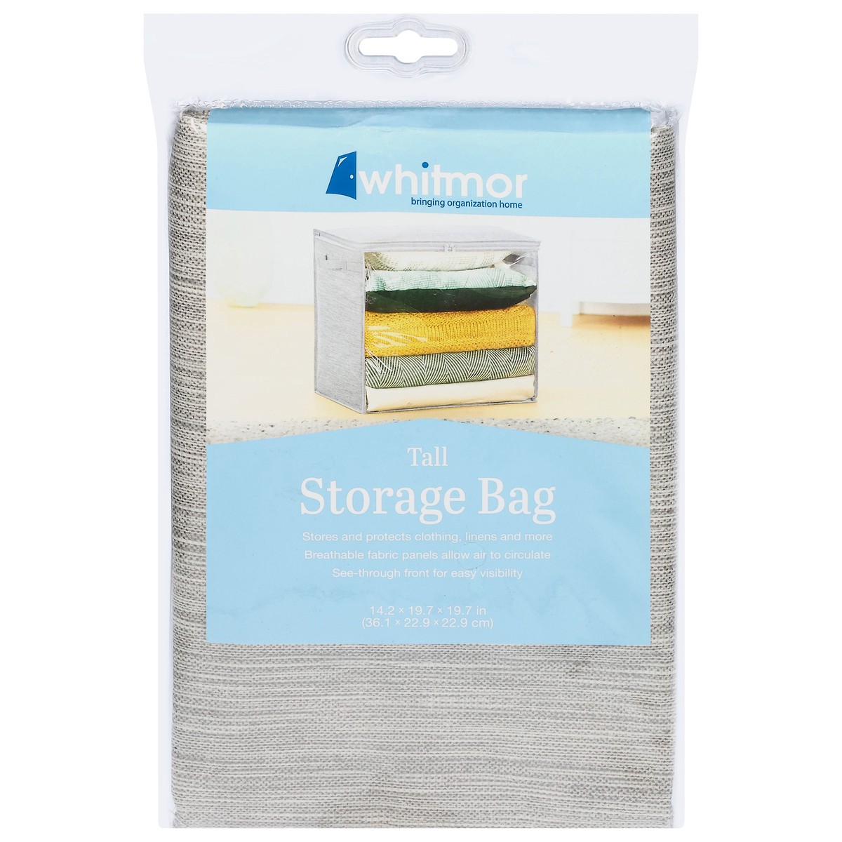 slide 1 of 12, Whitmor Tall Storage Bag 1 ea, 1 ct