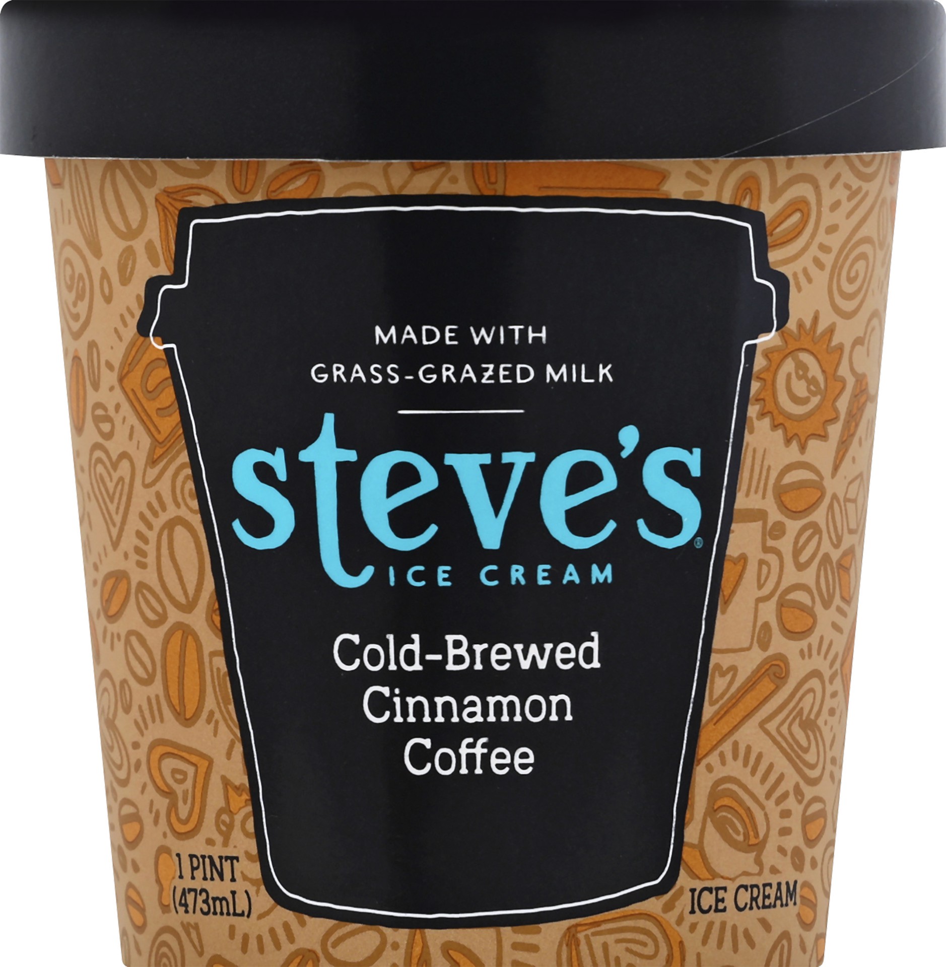 slide 1 of 6, Steve's Ice Cream Cold-Brewed Cinnamon Coffee Ice Cream - 16oz, 1 pint