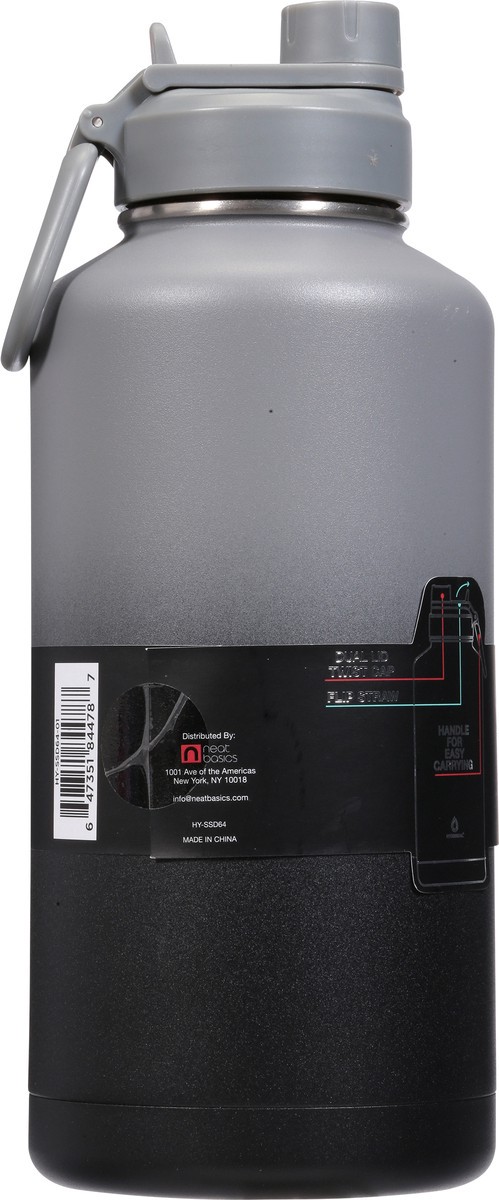 slide 7 of 9, Hydroseal 64 Ounce Double Wall Stainless Steel Insulated Bottle with Dual Lid 1 ea, 1 ct