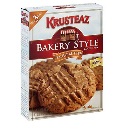 slide 1 of 1, Krusteaz Bakery Style Peanut Butter Cookie Mix, 17.5 oz