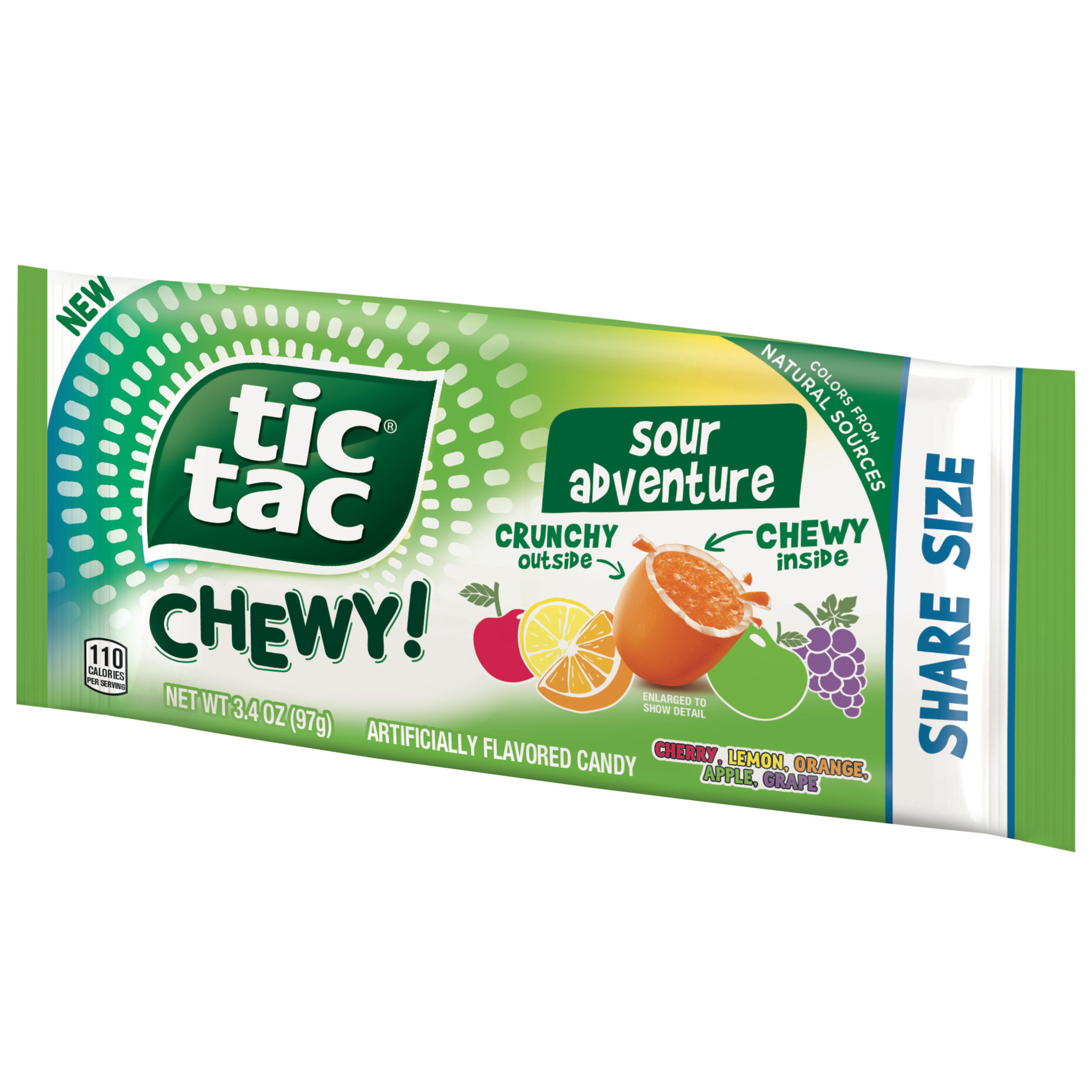 slide 2 of 5, Tic Tac Chewy Sour Adventures, 3.4 oz
