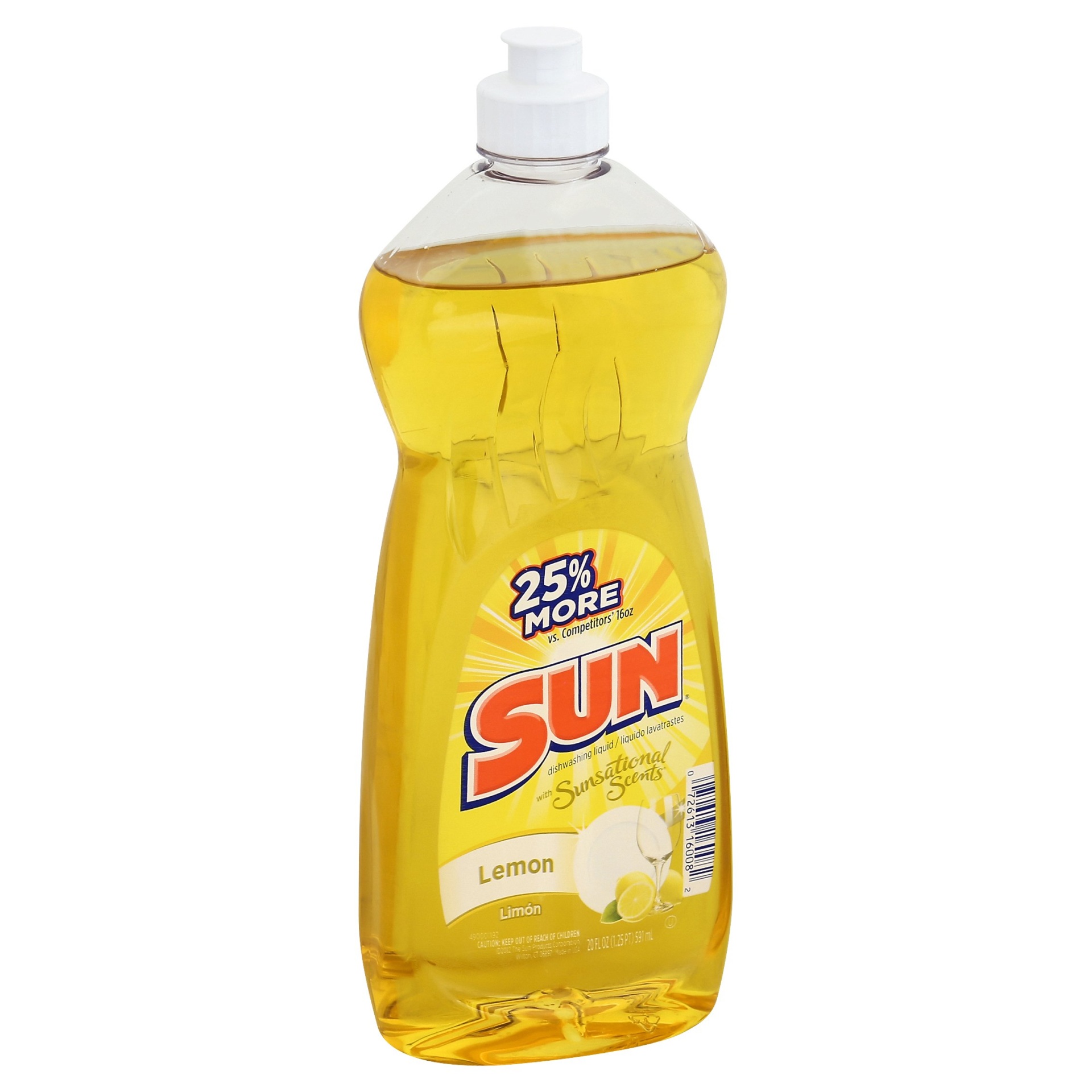 slide 1 of 2, Sun Dishwashing Liquid, Lemon, 20 oz