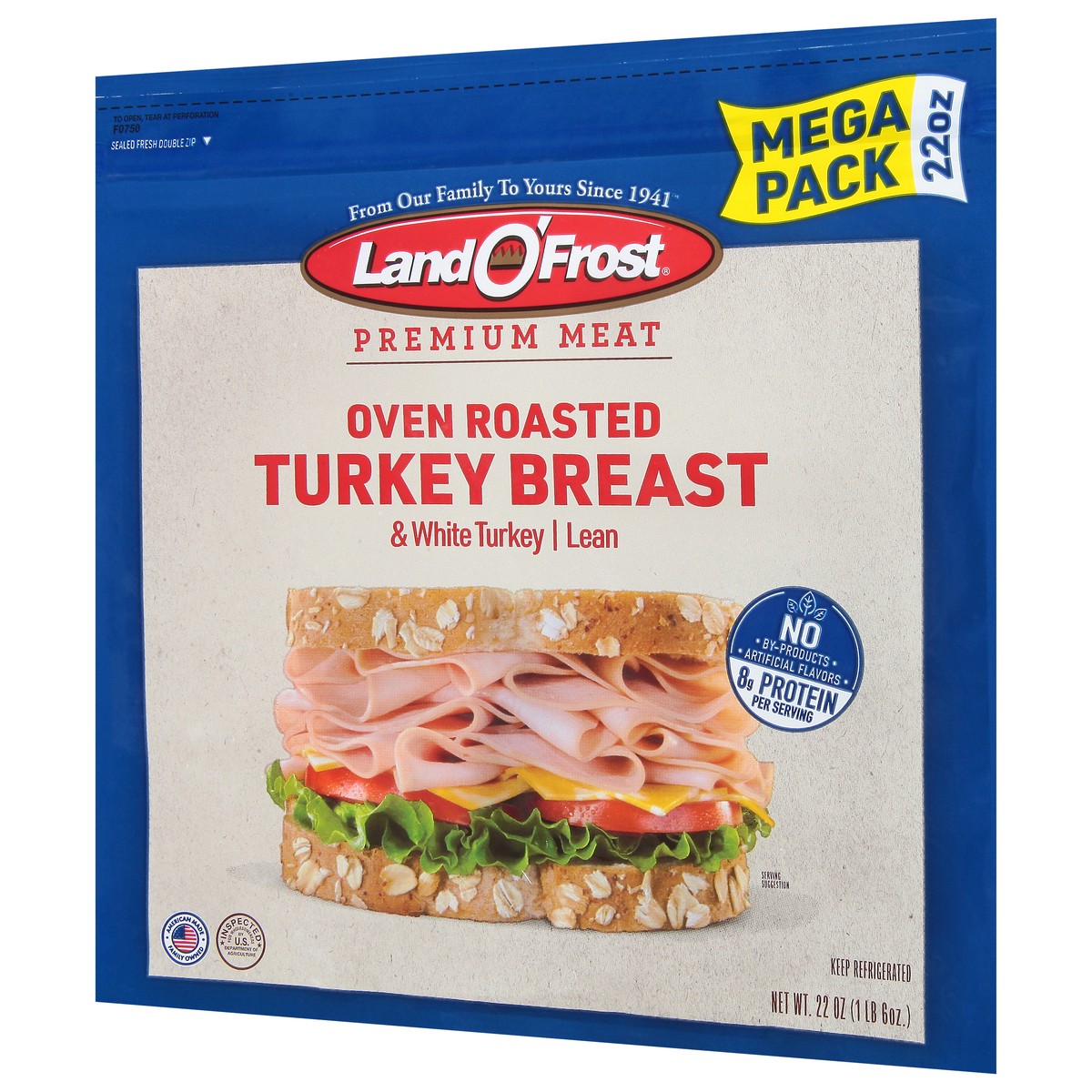 slide 5 of 13, Land O' Frost Turkey Breast, 22 oz