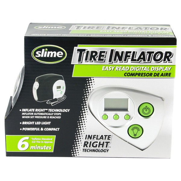 slide 1 of 1, Slime Digital Tire Inflator with Auto Shutoff, 1 ct