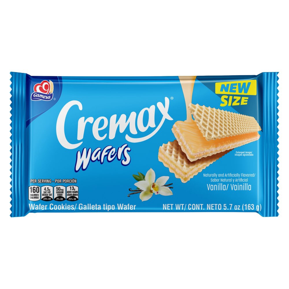 slide 1 of 2, Gamesa Cremax Wafers Cookies Vanilla 5.7 Oz, 5.7 oz