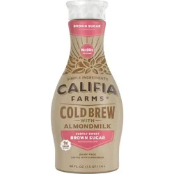 Califia Farms Almond Brown Sugar Cold Brew Coffee, 48 fl oz
