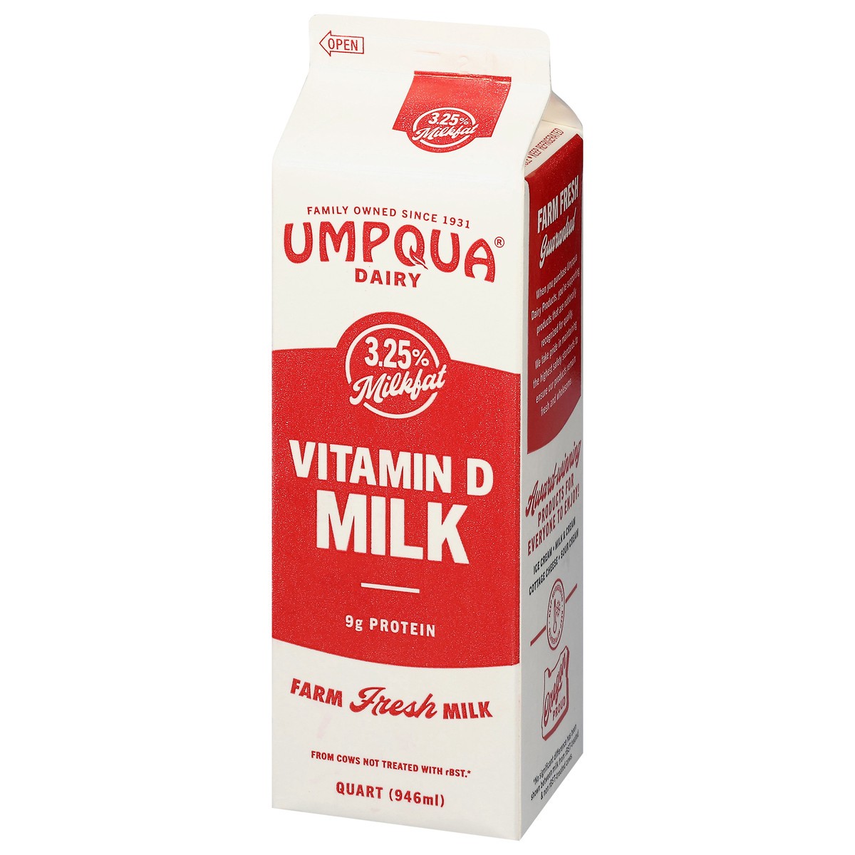 slide 4 of 4, Umpqua Dairy Vitamin D Milk 1 qt, 1 qt