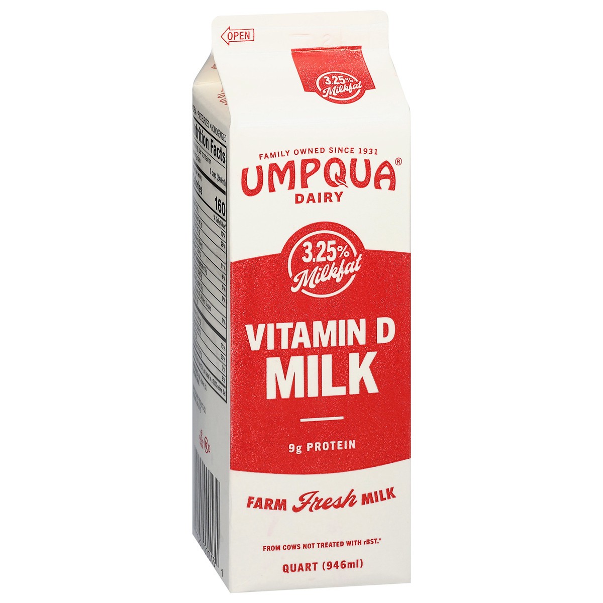 slide 2 of 4, Umpqua Dairy Vitamin D Milk 1 qt, 1 qt