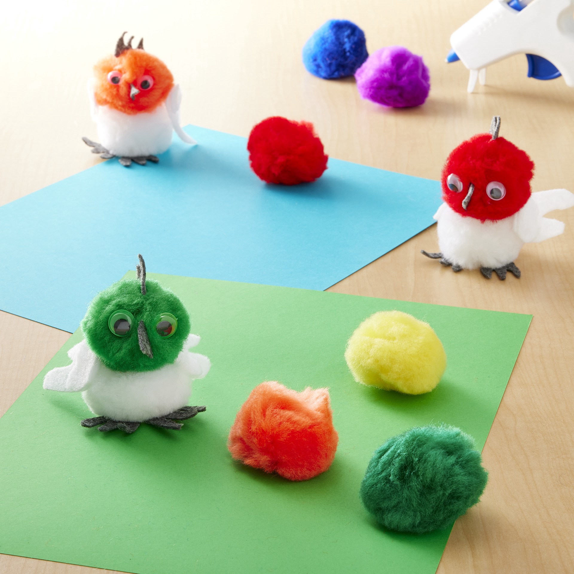 slide 2 of 3, 2" Rainbow Mix Pom Poms By Creatology, 20ct., 20 ct