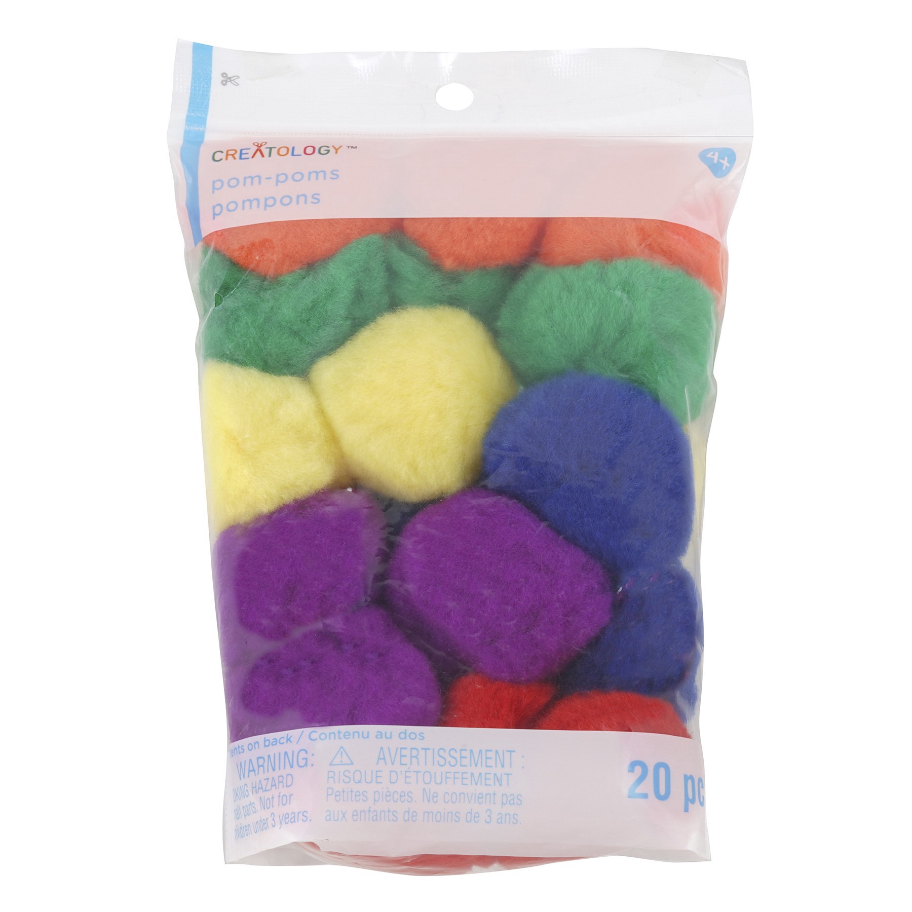 slide 3 of 3, 2" Rainbow Mix Pom Poms By Creatology, 20ct., 20 ct