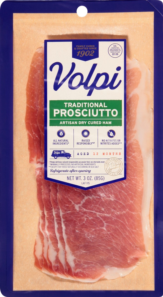 slide 1 of 10, Volpi Ham, 3 oz