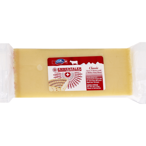 slide 1 of 2, Emmi Classic Emmentaler Swiss Cheese, 6 oz