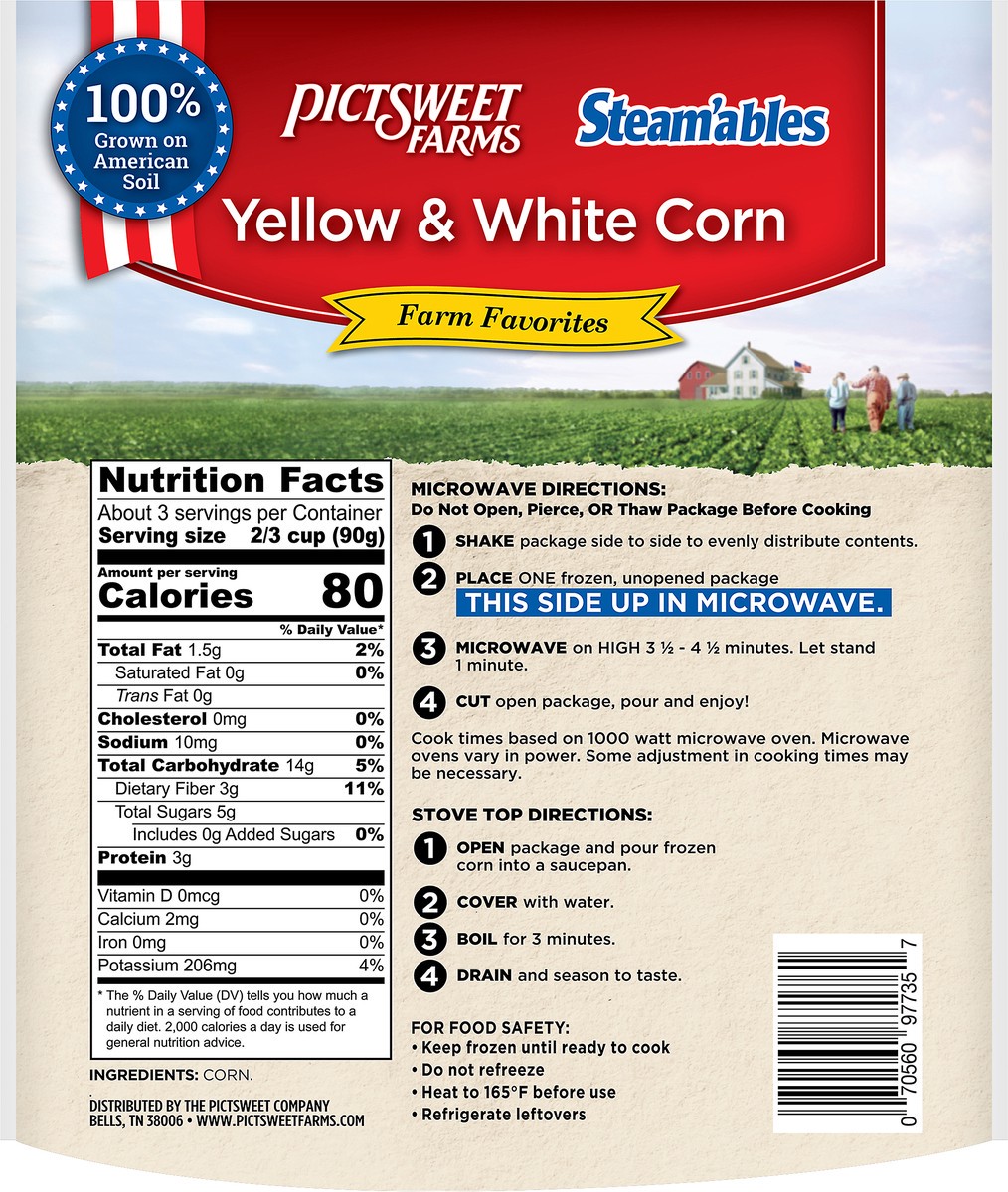 slide 5 of 7, PictSweet White Corn, 10 oz